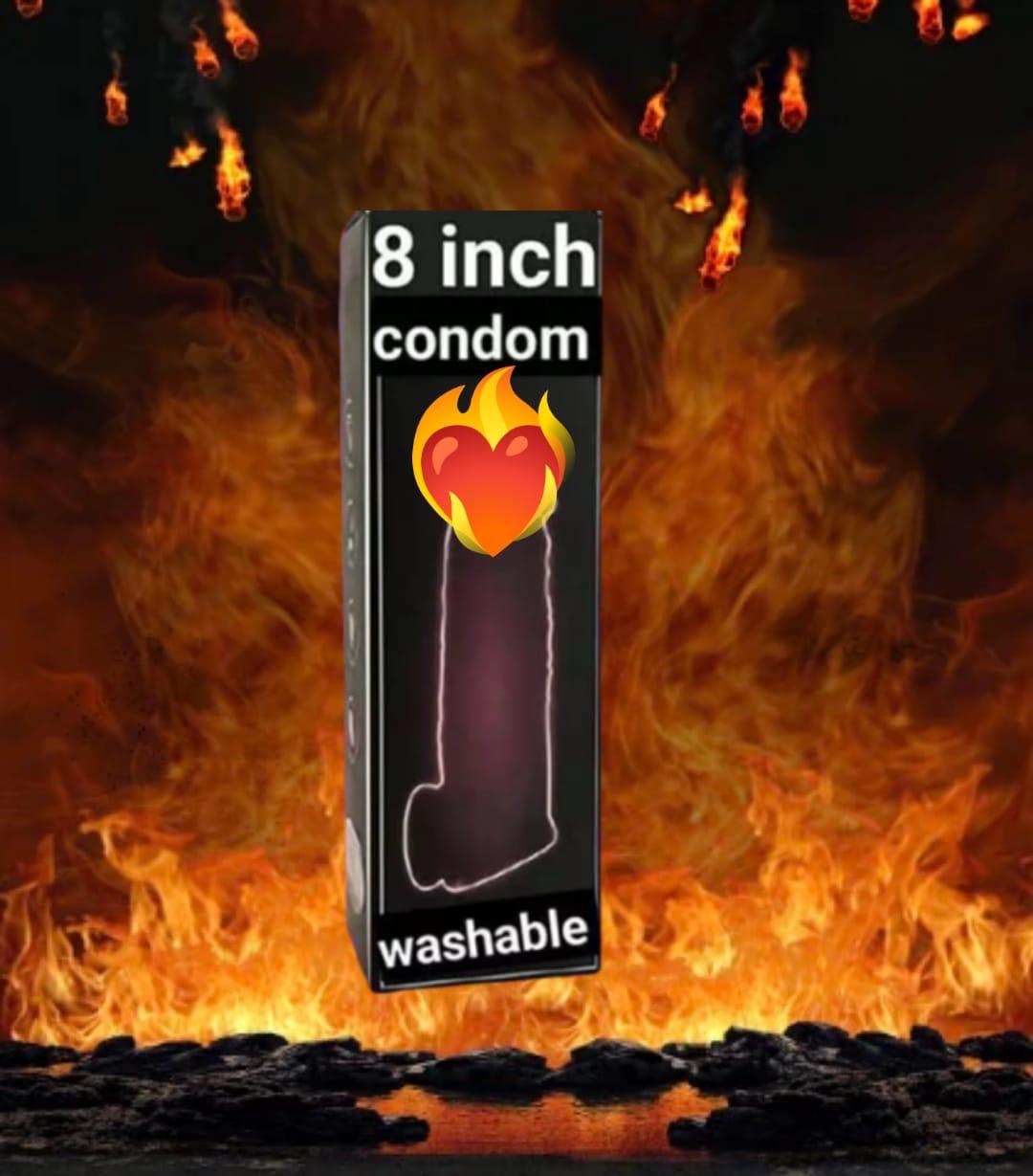 Dragon Condom Silicon 8 Inch