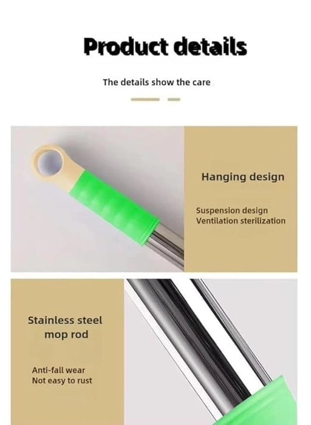 2 in 1 Dehydrated Floor Cleaning Mop | Self-Wringing Floor | 360 Rotatable Adjustable Cleaning Mops